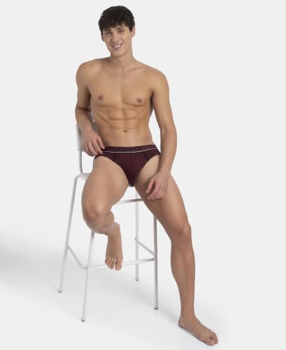 Image of Jockey 8044 Men's Super Combed Cotton Rib Solid Brief with Ultrasoft Waistband