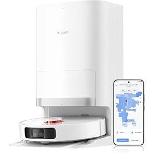 Xiaomi Robot Vacuum X20+ Saugroboter mit Absaugstation und 4L/4L Frisch- & Altwassertank – 2 rotierende, Auto-Trocknung Wischmops, Bis 280m² wischen, 6000Pa Saugkraft, LDS-Navigation, Alle Bodentypen