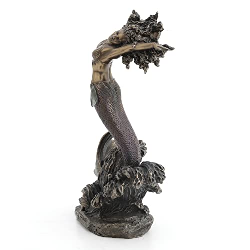 Figurilla Yemaya Diosa del Océano acabado bronce miniatura 3