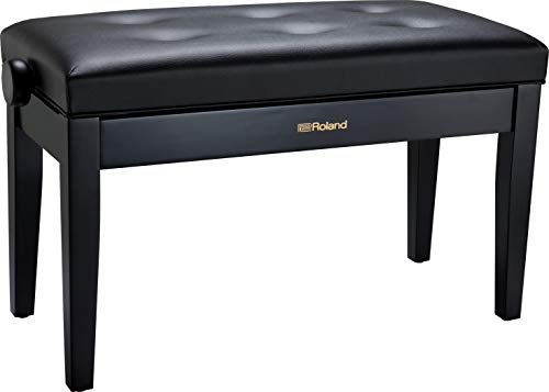 Banc de piano taille Duo Roland finition Noir satiné avec assise plastique – RPB-D300BK - Les Beatles, Paul McCartney, John Lennon, RIngo Starr, George Harrison Banc de piano taille Duo Roland finition Noir satiné avec assise plastique - RPB-D300BK