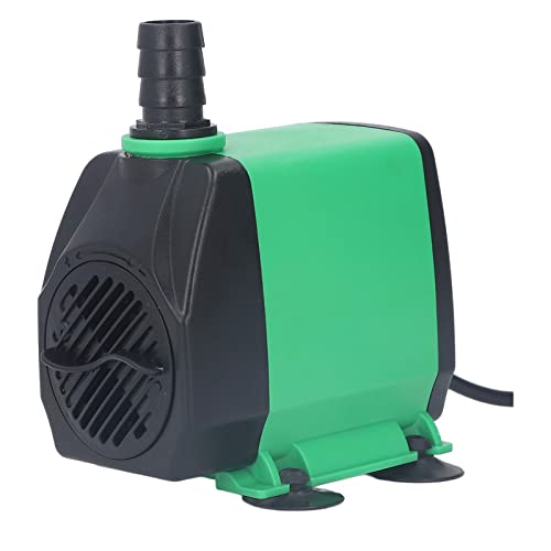 Fockety Tauchwasserpumpe, 2000 L Pro Stunde, 60 W, Ultraleise Wasserpumpe, Springbrunnenpumpe, 9,8 Fuß Hoher Hub, Tauchpumpe mit 6,5 Fuß Netzkabel für Aquarium, Teich, Aquarium, Hydroponik