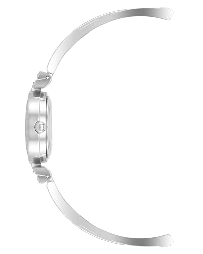 Anne Klein Women's Premium Crystal Accented Bangle Watch and Bracelet Set, AK/1868GBST