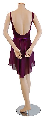 Trienawear 14" Tapered To 20" Georgette Wrap Skirt Tr300 Ballet Dance Dancewear Black P/S #TOP4