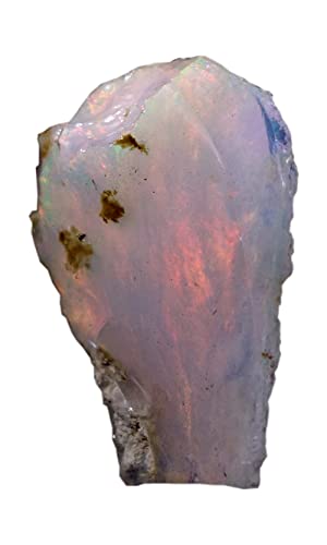 Tindi 15.35 Cts 100% A+ Natural Ethiopian Welo Opal Rough Stone, Raw Crystal, October Birthstone, Jewelry Making Gemstone, Ultra Fire Striking Opal, Opal Rock, Size-19X26X09 Mm #TOP21
