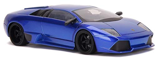 Jada Toys Hyperspec 1:24 Lamborghini Murciélago LP460 Die-cast Car Candy Blue, Toys for Kids and Adults