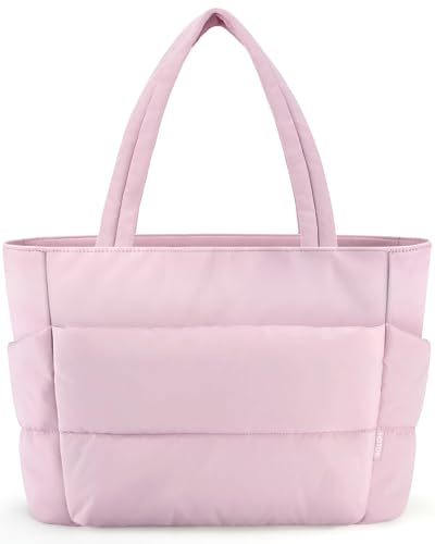 HOTOR Puffer Tote Bag for Women, Nurses - Multi-Pocket