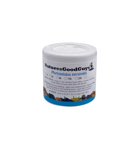 NaturesGoodGuys - Live Adult Phytoseiulus persimilis - Best for Two Spotted Spider Mites (1 000 Live Adult P. Persimilis)