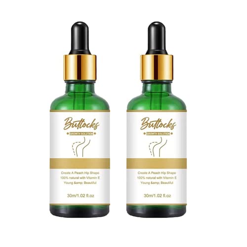 2PCs Hiplift Buttocks Essential Oil, Butt Firming Enhancement Essential Oil for Women, Natural Herbal Hip Lift Up Massage Oil, Hip Butt Firm Essence, Butt Cellulite Removal
