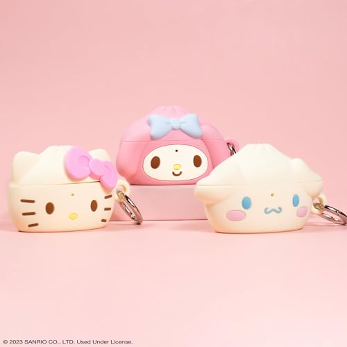 Image of iFace x Hello Kitty and Friends Case [ Compatible with AirPods Pro 2 ][Steamed Bun Series] Silicone Protective Cover [Carabiner Clip Included] [Wireless Charging Compatible] - Hello Kitty