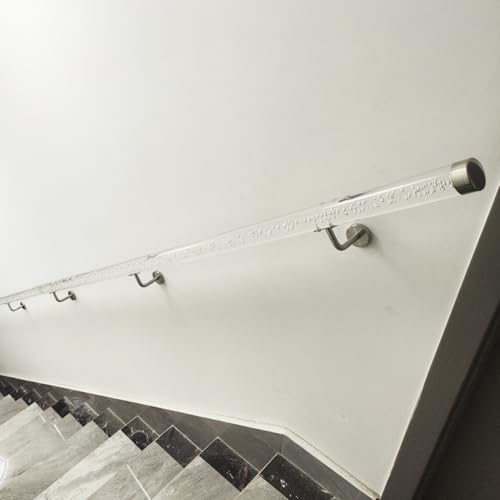 Akrylowy zestaw do schodów wewnętrznych/zewnętrznych system balustrad bezpieczeństwa łatwa instalacja nowoczesny design rozwiązanie bezpieczeństwa schodów ulepszenie dekoracji domu