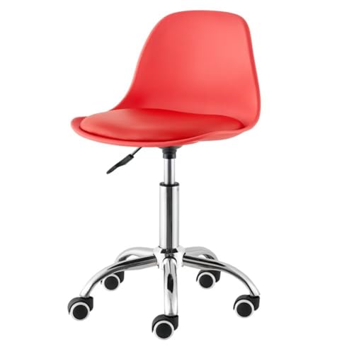 カウンターチェア キャスター付き 昇降スツール 背もたれ オフィススツール キャスター 丸回転椅子 360°回転 高さ調整