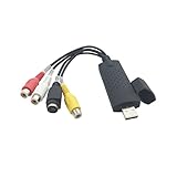  Usb 2.0 Video Audio Capture Card Adapter Vhs Vcr Tv to Dvd Converter Support Win 2000 / Win Xp/Win Vista/Win 7 / Win 8 / Win 10, Adaptateur De Carte De Capture Audio, Adaptateur De Capture Audio