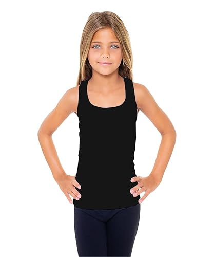 Image of Malibu Sugar Girls Tank Tops Size 7-10 - Racerback Tank Top Dance Cheer Gymnastics Shirts for Sports Undershirts Layering