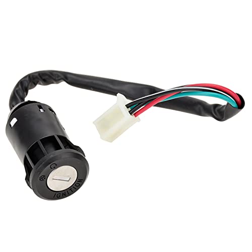 Yoxufa 4 Pin Wire Ignition Key Switch Spark Plug For 50Cc 70Cc 90Cc 110Cc 125Cc 150Cc Tao Tao Coolster Coleman Baja Hawk Sunl Chinese Atv Quad 4 Wheeler Apollo Db-007 Z20 Pit Dirt Bike Scooter Parts #TOP7
