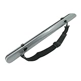 Yinfente Estojo de arco de violino para viola bolsa de arco de fibra de carbono forte fixação leve 2 peças (prata)
