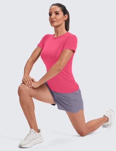 Image of MathCat Seamless Short Sleeve Workout Tops for Women