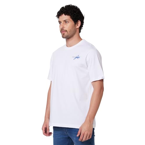 Image of Spykar Men's Comfort Fit N /A Half Sleeve Solid Casual T-Shirt