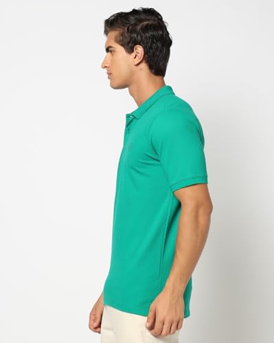 Image of Gap Men Solid Slim Fit Polo Neck Short Sleeves T-Shirt