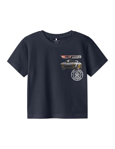 Name IT pojkar Nmmjorge Hotwheels Nreg Ss Top Box Sky, marinblå blazer, 110