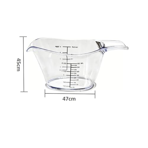 2 Pack Vasos Medidores Pequeños 2 oz Transparentes miniatura 2