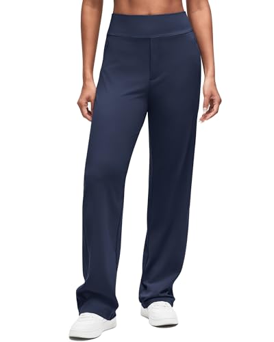 G4Free ShiftReady Women Dress Yoga Pants with Hidden Zipper Pockets High Waist Work Trousers Petite/Regular/Tall