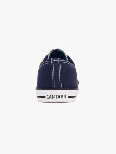 Image of Cantabil Casual Sneaker Shoes for Men l Lightweight & Comfortable with Cushioned Insole Canvas Upper Rubber Sole Lace-Up Closure