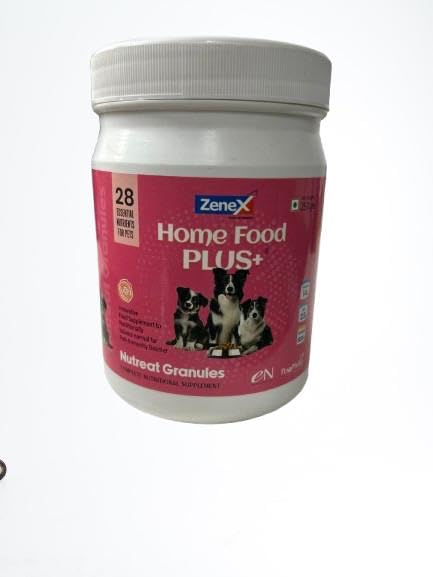 Home Food Plus+ Nutreat Granules | Nutritional Supplement for Dogs | 28 Essential Nutrients | for Home-Cooked Diets | 250g by Fifozone