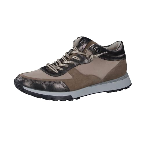 Preisvergleich Produktbild Paul Green Damen SUPER Soft Sneaker mit Wechselfußbett, Frauen Bequemschuhe,Wechselfußbett,Schnuers... (Steel / Antelope),39 EU / 6 UK