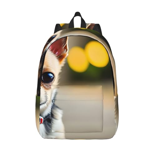 Sac à dos en toile WURTON Chihuahua polyvalent unisexe travail rando