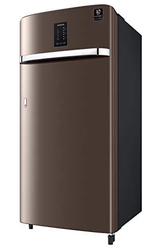 Image of Samsung 189L 5 Star Inverter Direct-Cool Single Door Digi-Touch Refrigerator Appliance (RR21C2E25DX /HL,Luxe Brown)