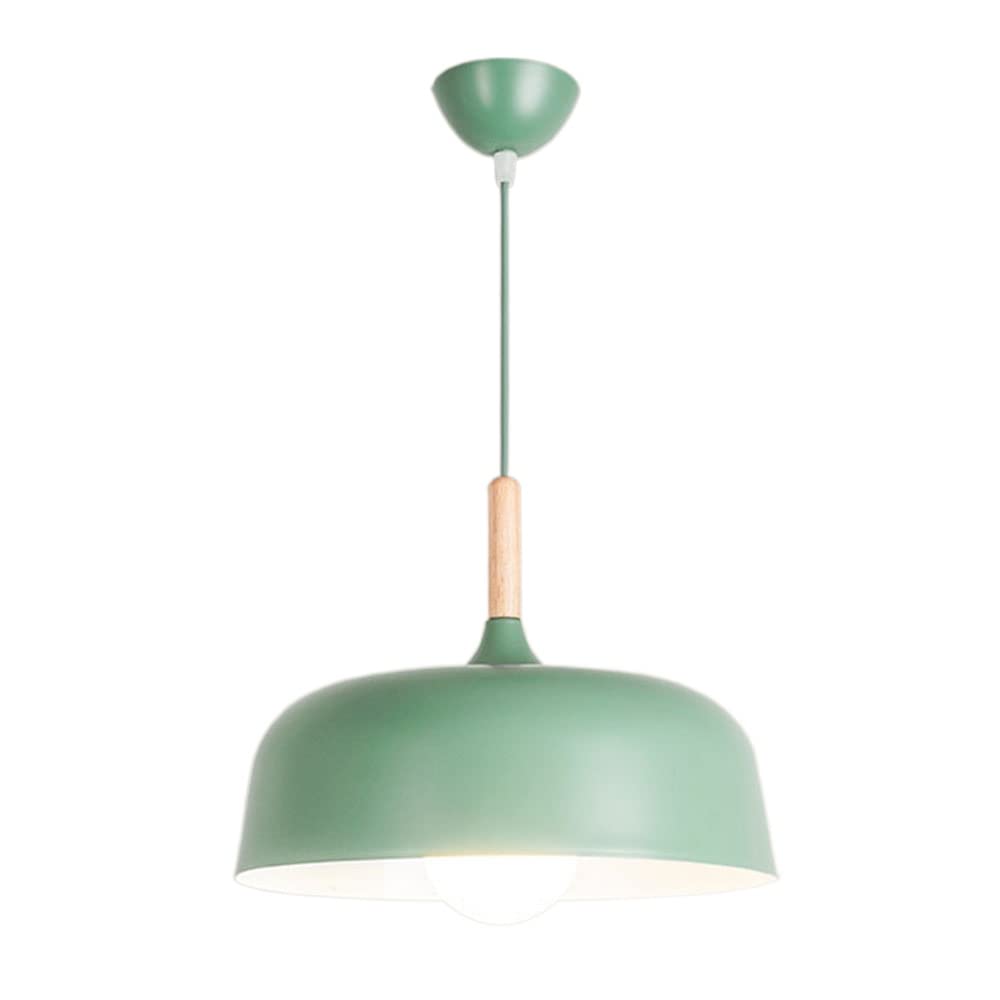 LYMSXAZOU Modern Minimalist Pendant Light - Creative Single Head Wooden Chandelier Trendy Macaron Style Lighting Fixture for Home Decor Unique Suspension Lamp