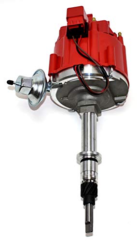 A-Team Performance - Hei Distributor Red Cap And Spark Plug Wires Red Set - Compatible With Amc Jeep Inline 6 Cylinder 232 258 Cj5 Cj7 #TOP1