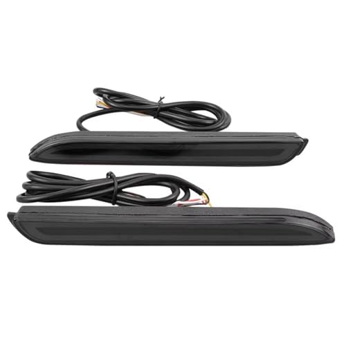 �Ԃ̃��A���t���N�^�[ Compatible With For RAV4 2019-2020 For Camry 2006-2014 For Sienna 2011-2017 �Ԃ̃��A�o���p�[���t���N�^�[�e�[���u���[�L���C�g�t�H�O���C�g��(Smoked)