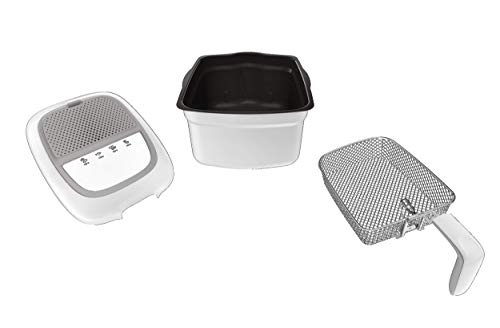 Moulinex Super Uno Fritteuse, 2,2 l, Fassungsvermögen 1,5 kg, Pommes Frites, 1800 W, einstellbarer Thermostat, automatische Öffnung, einfache Reinigung, abnehmbarer Behälter, Geruchsfilter – Bild 4