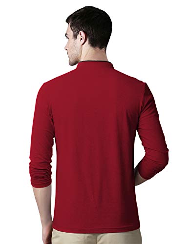 Image of EYEBOGLER Men's Full Sleeve Regular Fit Casual T-Shirt | Comfortable Everyday Wear Top | Stylish Tee for Daily, Travel & Casual Outfits