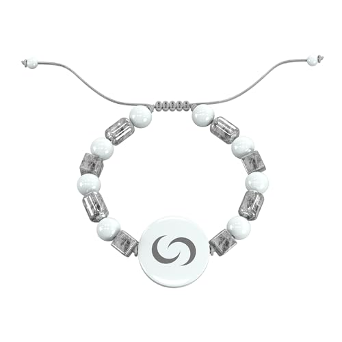 Contact CO. Smart Pendant Bracelet, Sleek Tap Bracelet with Instant App-Free Sharing, Seamless Accessory for Professionals and More, White