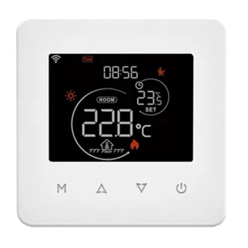Oiqippnbv Tuya WiFi Termostato Controlador de Temperatura Agua/Calefacción Eléctrica por Suelo Radiante Caldera de Gas Control por Aplicación para A