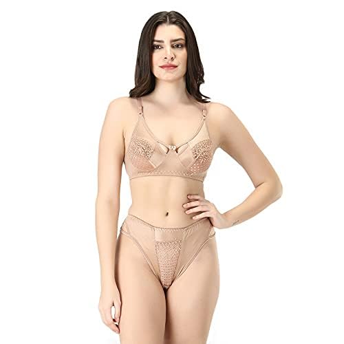 Women Padded Bra & Bikini Panty Set Sexy Lingeries for Honeymoon Bridal Lace Push-Up Bra Set Panty Sexy Soft Elegant Bra Panty Set-picture-34