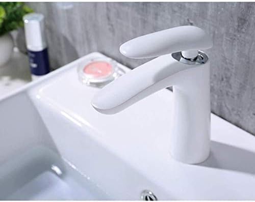 Robinet de lavabo cascade blanc pour supprimer les éclaboussures d'évier - 2
