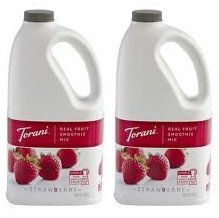 Torani Real Fruit Smoothie Mix STRAWBERRY 64oz (2 Pack)