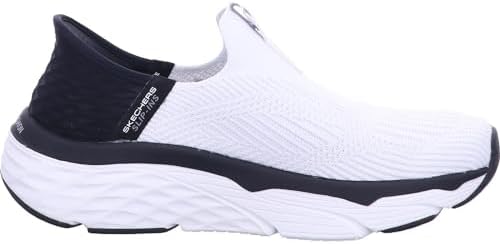 Skechers Women's Hands Free Slip-Ins Max Cushioning Elite-Smooth Transition Sneaker, White/Black, 9 | Image 5
