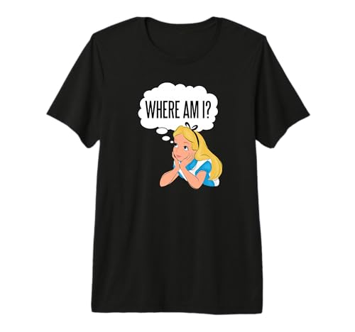 T-shirt Alice in Wonderland animated haut de gamme avec impression premium