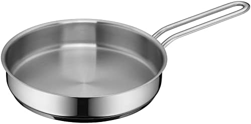 WMF Mini Bratpfanne klein 18 cm, Cromargan Edelstahl Pfanne poliert, unbeschichtet, Induktion, stapelbar, kleine Bratpfanne, ideal für kleine Portionen oder Singlehaushalte