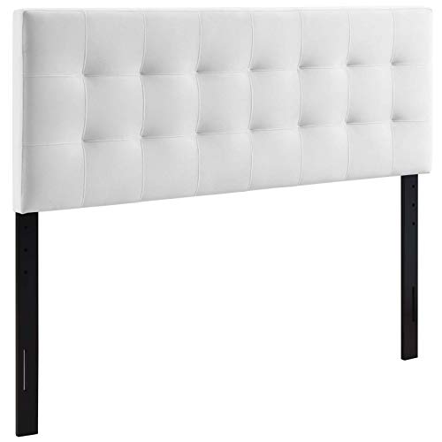 Modway Lily Biscuit Tufted Performance Velvet Full Headboard in White by Modway - Image 2