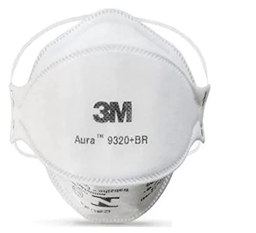 Kit 10 Unid - Máscara 3m Aura 9320+br Pff2 N95 Respirador S/Válvula