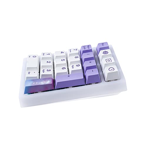 Boyi Td21 Hot Swappable Numpad,21 Keys Mini Numpad Portable Keypad Bluetooth 5.0/2.4Ghz/Wired Number Pad Keyboard Pbt Keycaps Rgb Backlit Type-C Numeric Keypad(Purple Dream Encounter Keycaps) #TOP7