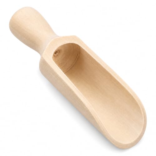 SULIKJHUI 1 Pcs Wooden Scoop, 5.5 Inch
