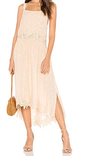 Robe décontractée coton femme rose Free People taille L vêtement été