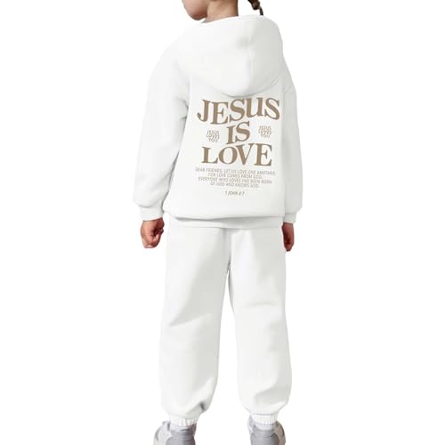 Cute Sweatsuits 2 Piece Pants Set Hooded Sweatshirt and Jogger Sweatpants Boys Girls Tracksuits Preppy Clothes4