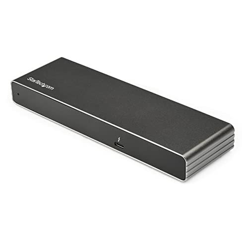 StarTech.com Thunderbolt 3 ドック/サンダーボルト3ドッキングステーション/デュアルモニタ対応/85W USB PD/2x USB-A/ギガビット有線LAN/Windows & Mac対応TB3ドック TB3DK2DHV